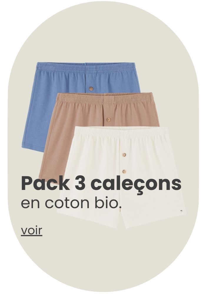 lot de 3 caleçons, Made in France