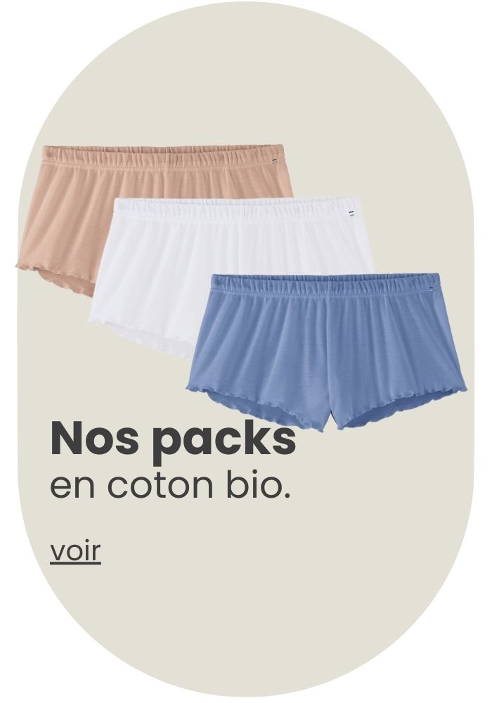 Lot de 3 shorts, Made in France