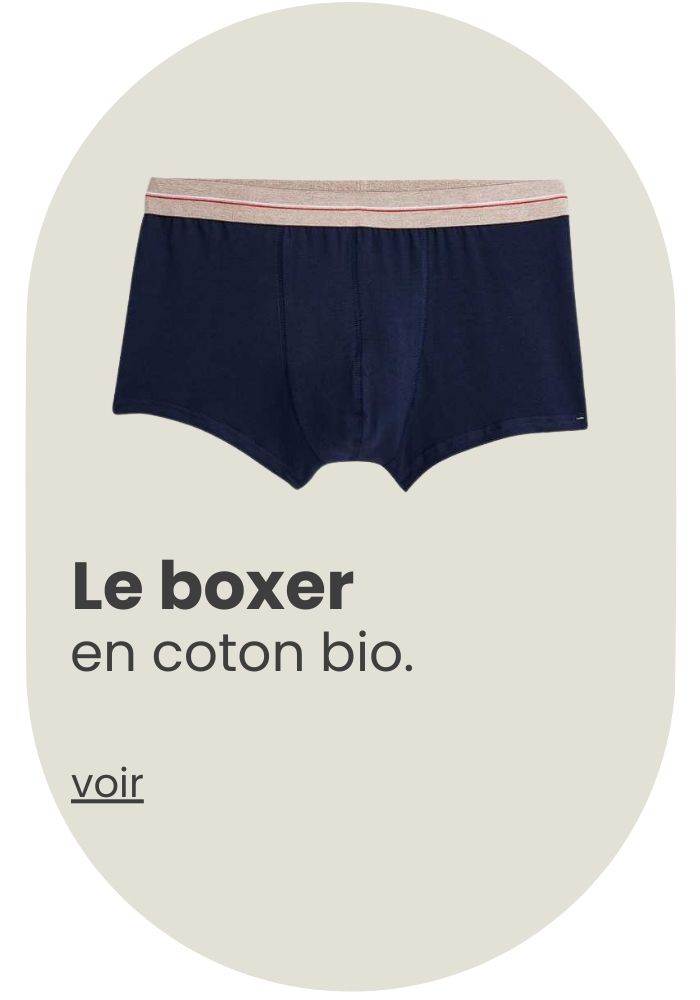 Le boxer coton bio, Made in France