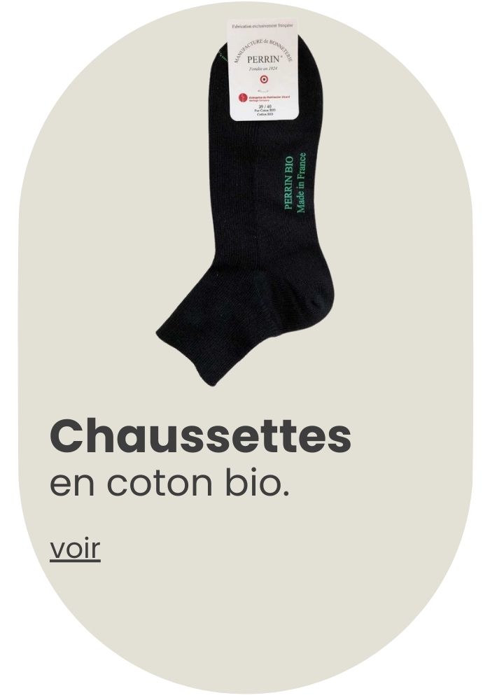 chaussettes en coton bio, Made in France