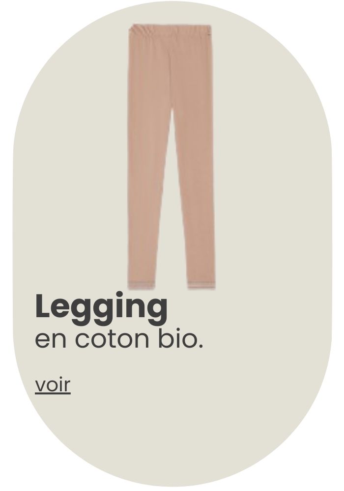 Legging en coton bio,Made in France