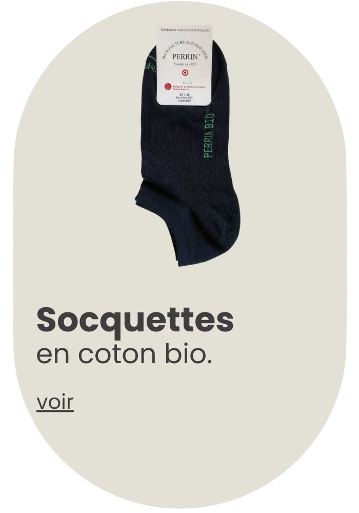 Chaussettes Noires pour hommes Coton Bio Made in France • Pack de 4 paires  • Camilliano