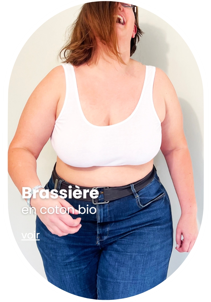 Brassière 100% coton bio Made in France