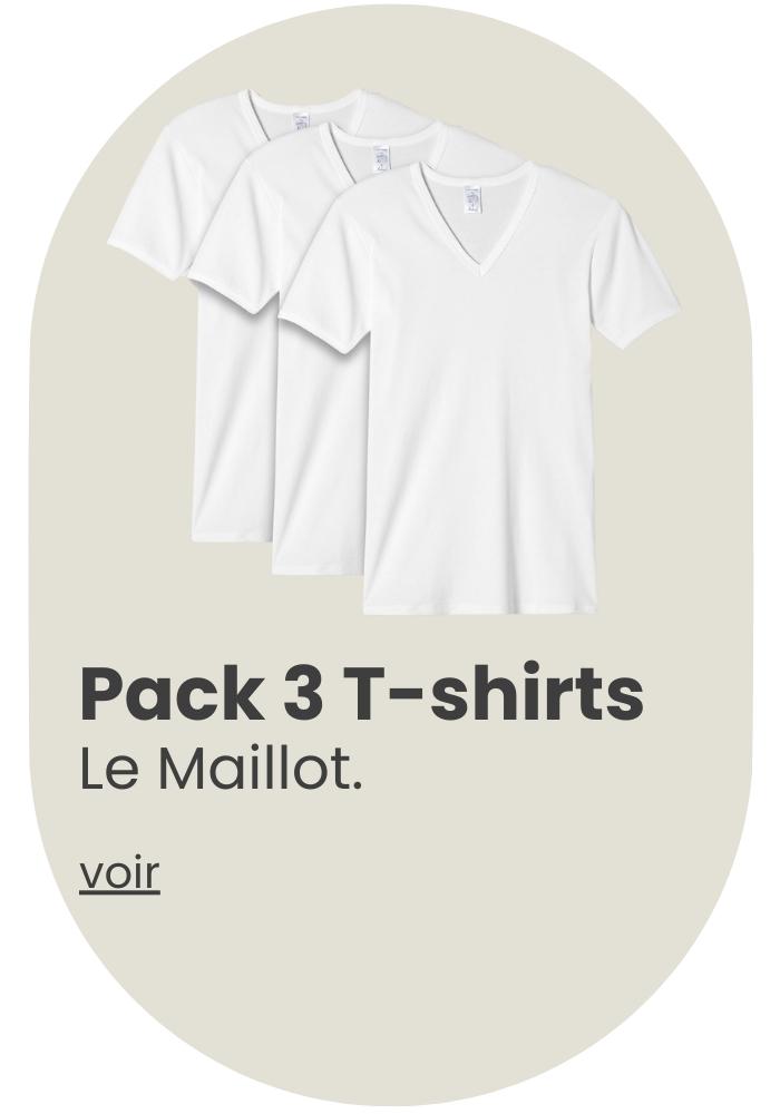 Le maillot de corps en coton homme