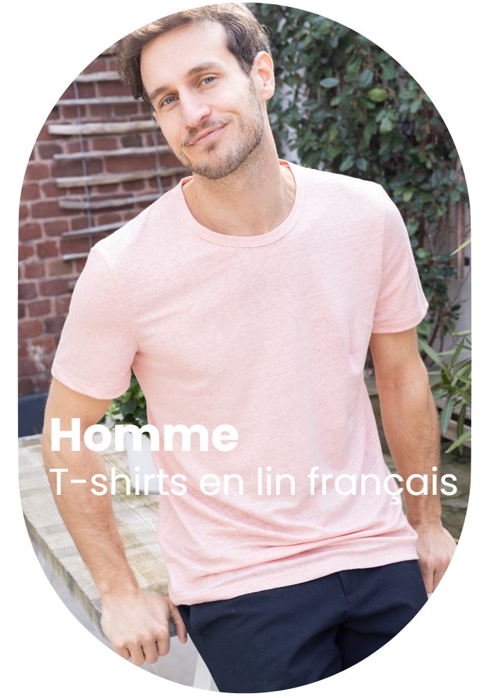 T-shirts en lin français Lemahieu