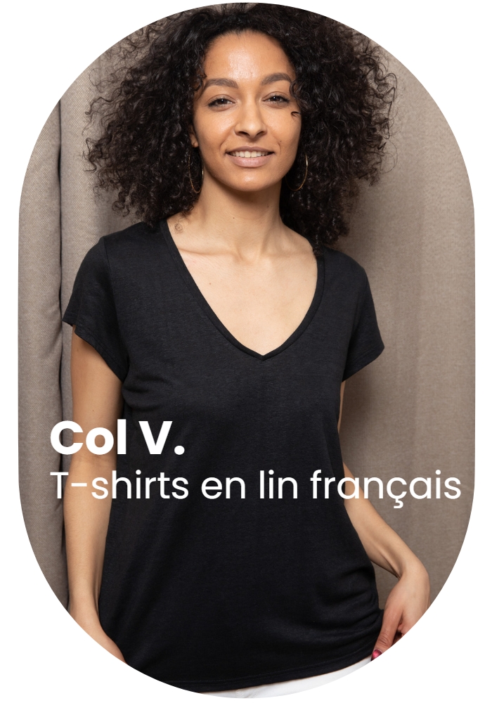 2x T-shirts Lin - Ecru - Femme