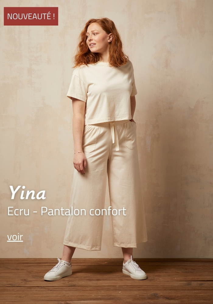 Pantalon d'intérieur - Ecru - Made in France | Lemahieu