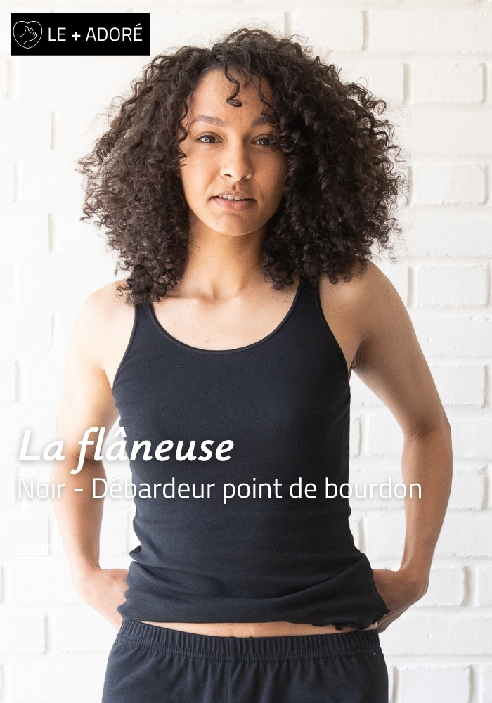 Débardeur femme Made in France - Noir | Lemahieu