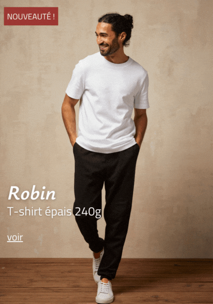 T-shirt coton épais Made in France | Lemahieu