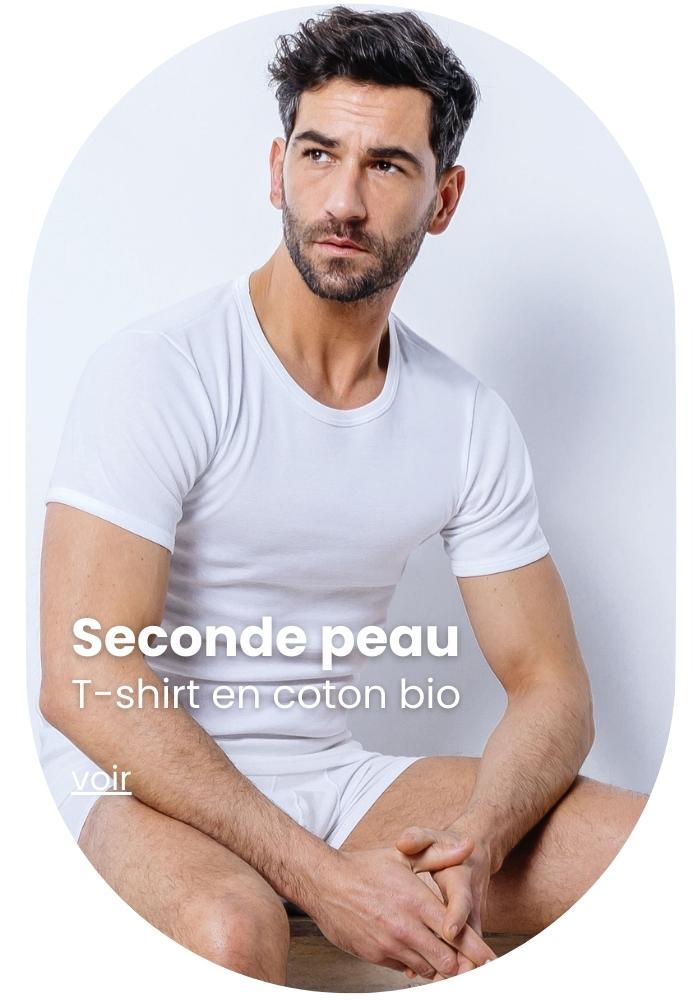 Sous-vêtements thermiques pour hommes, coton naturellement doux