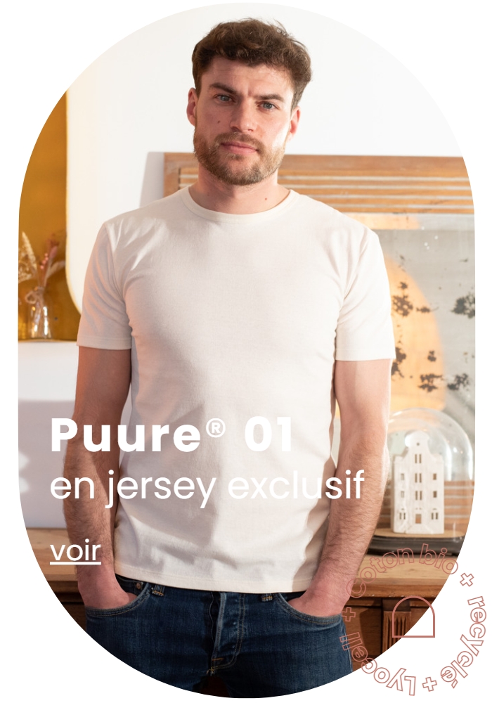 T-shirt coton recyclé Made in France