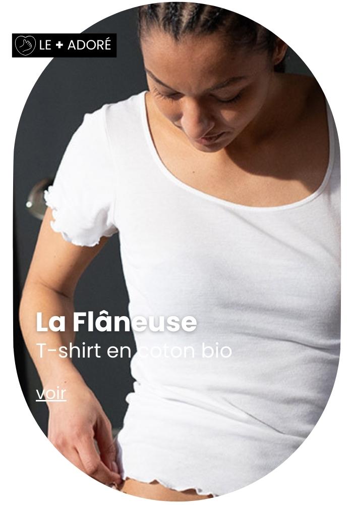 T shirt point de bourdon, Made in France