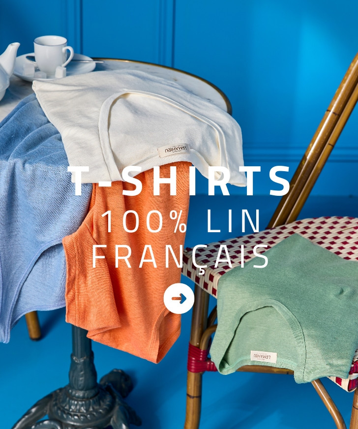 T-shirts lin français Lemahieu