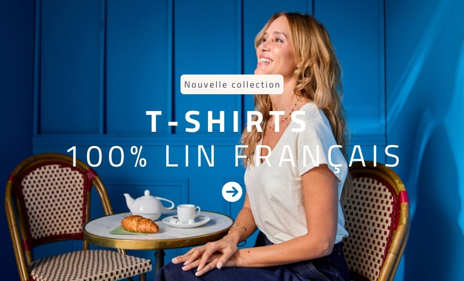 t-shirts femme en 100% lin